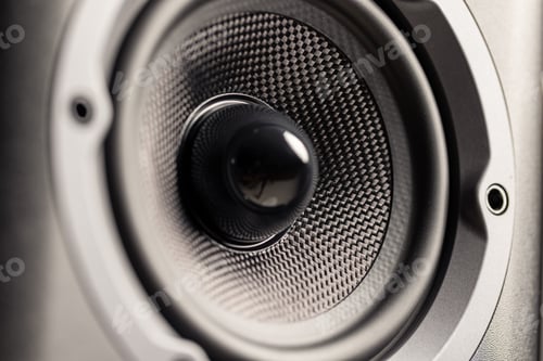 Preview: Hifi audio speaker close up
