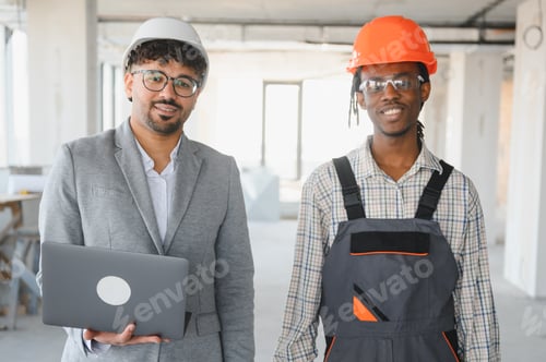 Preview: Diverse professionals collaborating on construction project