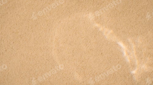 Preview: Yellow clean sand with wavy patterns under clear water
