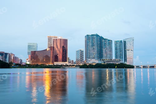 Preview: Macao city at evening