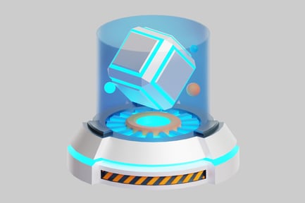 Tech core with energy cube