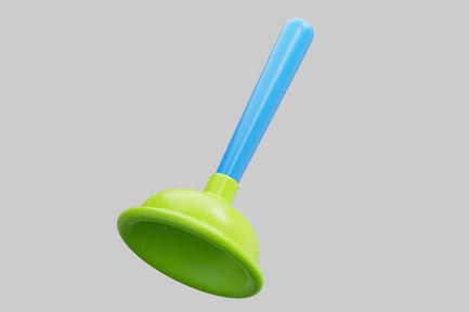 Preview: Vibrant 3D Of A Colorful Plunger