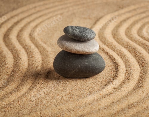 Preview: Japanese Zen stone garden
