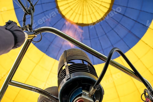 Preview: Low angle of fire while fuel in a hot air balloon