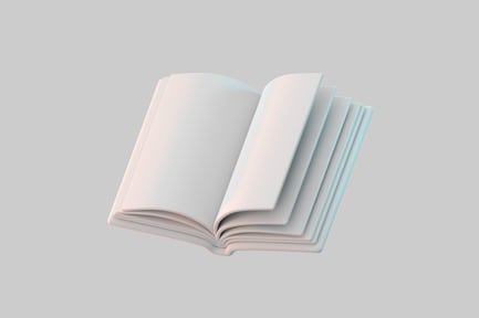 Preview: Open book blank pages