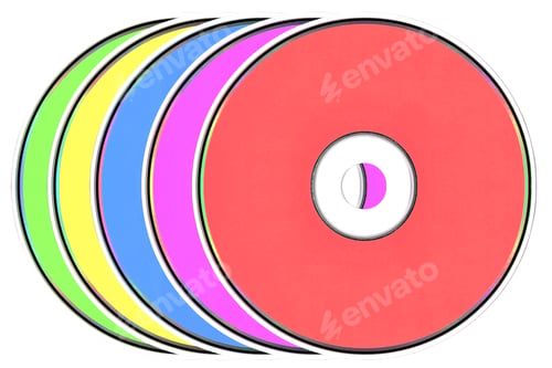 Preview: CD on white background