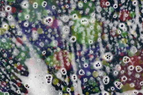 Preview: Drops- Liquid Foam. Fluid Aqua- Pattern Nature. Background- Cleansing Wash. Shampoo Bubbles- Soapy