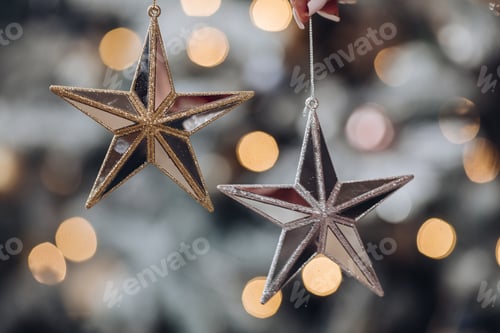 Preview: Female hands are holding a Christmas toy