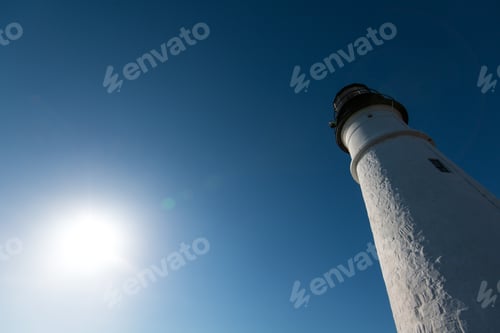 Preview: Lighthouse with blue sky background