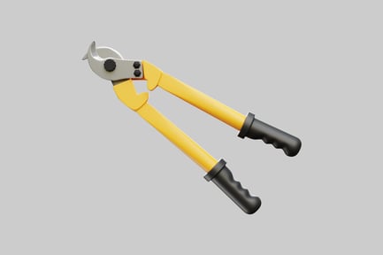 Preview: Cable cutter tool with yellow handles