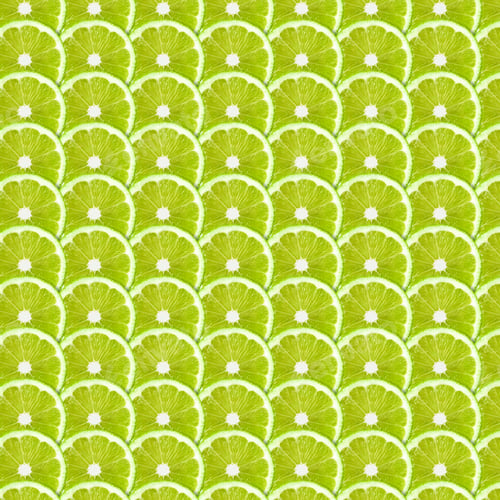 Preview: Green lime slices pattern background