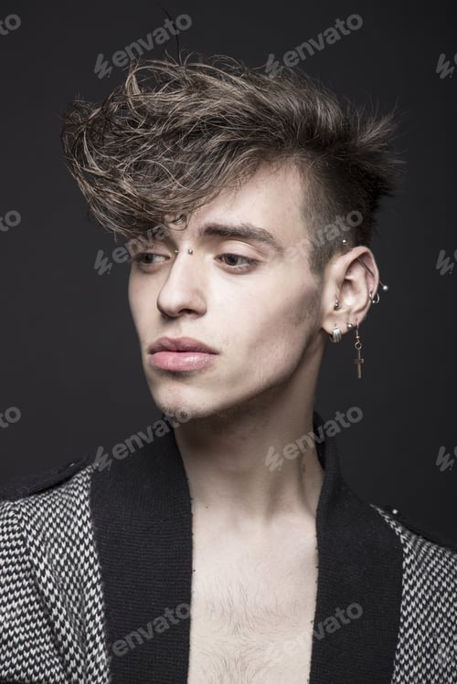 Preview: Beautiful Young Hipster Portrait In 20S.