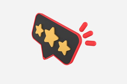Preview: Review Star 3D Illustration