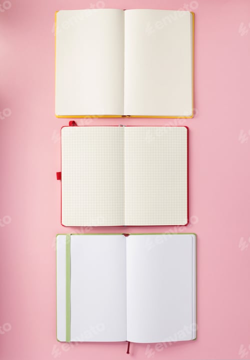 Preview: notepad at abstract background