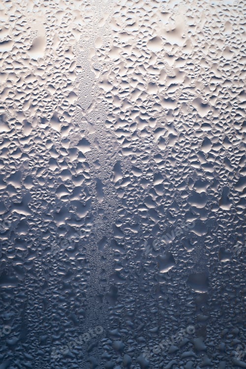 Preview: backlit drops on beige and blue background