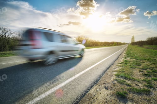 Preview: Car driving on freeway