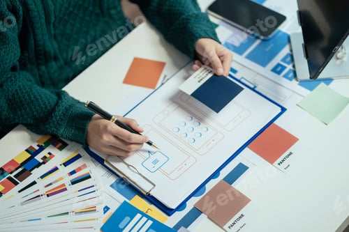 Preview: Creative team web designer planning application development