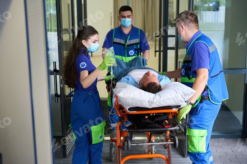 Preview: Ambulance delivered the patient to the emergency room