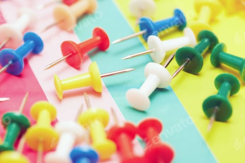 Preview: Colorful pushpins