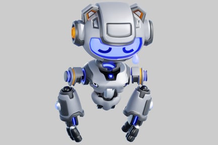 Preview: Robot with a smiling face