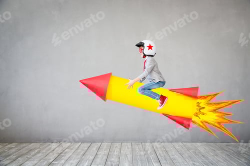 Preview: Child pretend to be businessman