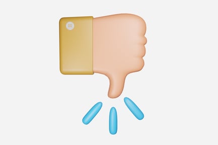 Preview: Dislike 3D Illustration