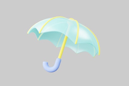 Preview: Pastel spring umbrella accessory
