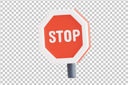 Preview: Stop Sign 3D Icon