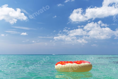 Preview: Inflatable donut in sea