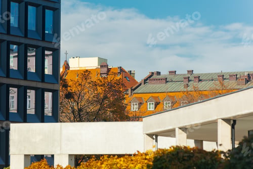 Preview: Modern and classic buildings on 19th century in one frame, Wroclaw - Poland
