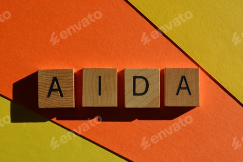 Preview: AIDA, acronym as banner headline
