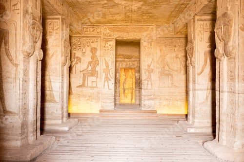 Preview: Entrance of the temple of Nefartiri in Egypt
