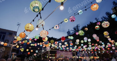 Preview: Tai O, Hong Kong 19 September 2021: Traditional fishing village in Mid autumn festival