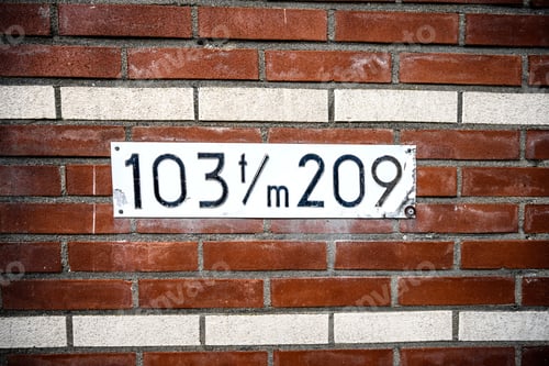 Preview: Address sign on residential building