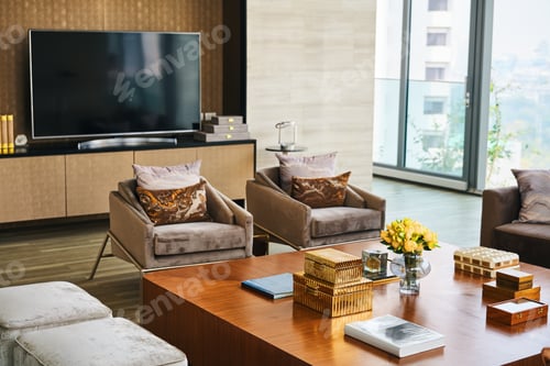 Preview: Interior design of modern living room