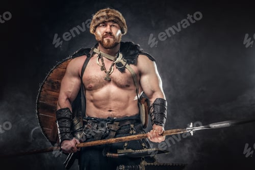 Preview: Severe barbarian in warrior clothes