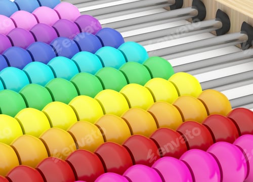 Preview: Abacus isolated. Calculating and counting number tool. Mathematics. Analog calculator.