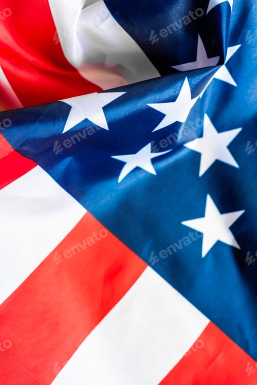 Preview: Stars and Stripes American Flag Fabric Backdrop