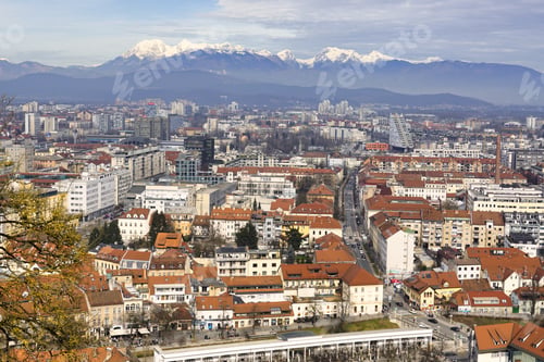 Preview: Panorama of the city of Ljubljana, Slovenia