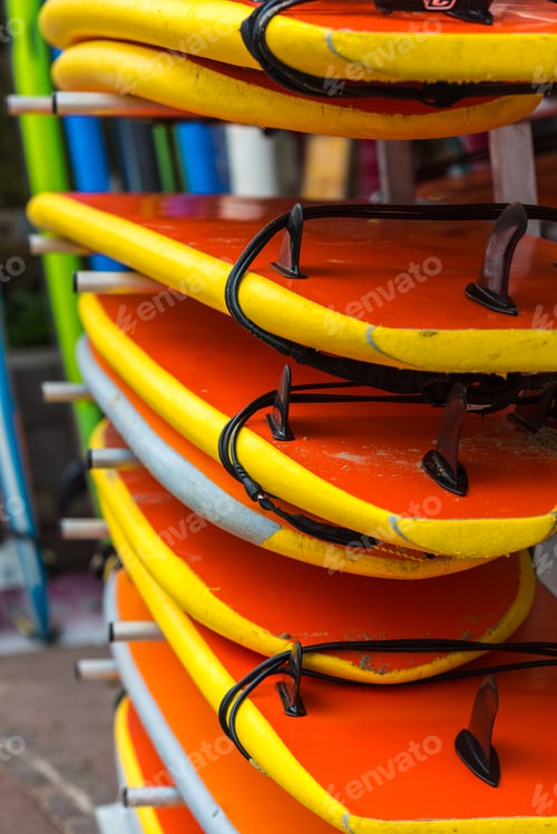 Preview: Surf boards in a stack