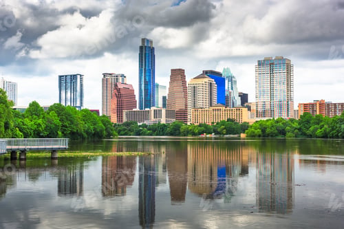 Preview: Austin, Texas, USA downtown skyline on the Colorado River