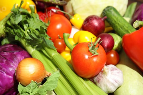 Preview: Many fresh ripe vegetables as background. Organic food