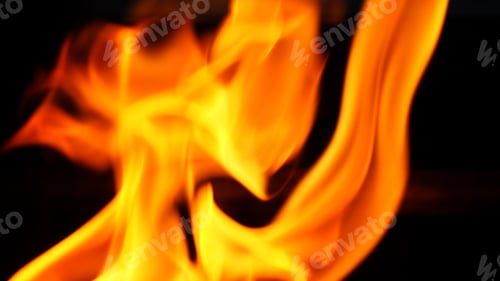 Preview: Abstract flame on black background