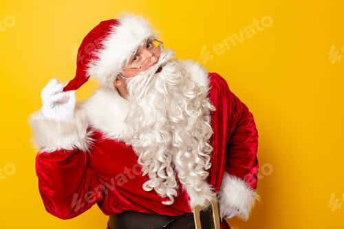 Preview: Santa Claus holding his hat