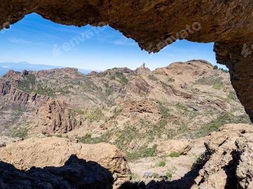 Preview: Nublo Window arch (Ventana de Nublo) a Grand Canary island, Spain.