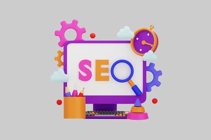 Visualização: Design de SEO de desenhos animados