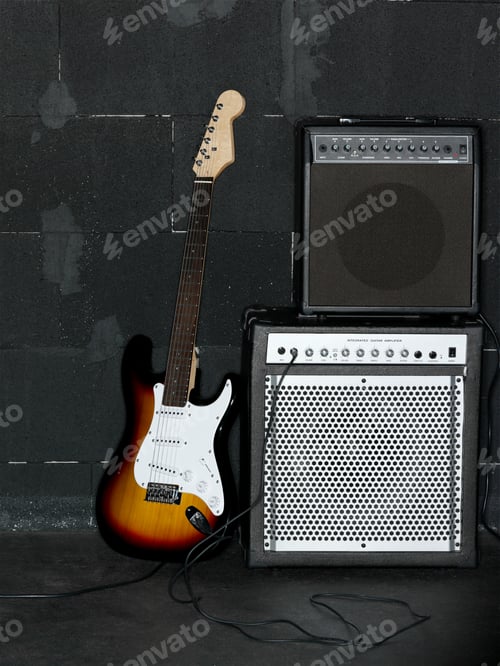 Preview: Electric guitar and amplifier