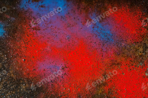 Preview: Drop Art Background- Liquid Paint On Rusty Metal Surface