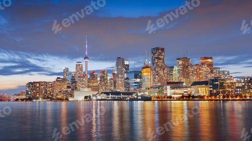 Preview: Toronto, Ontario, Canada Downtown City Skyline on lake Ontario