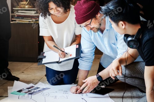 Preview: Startup team working on a project